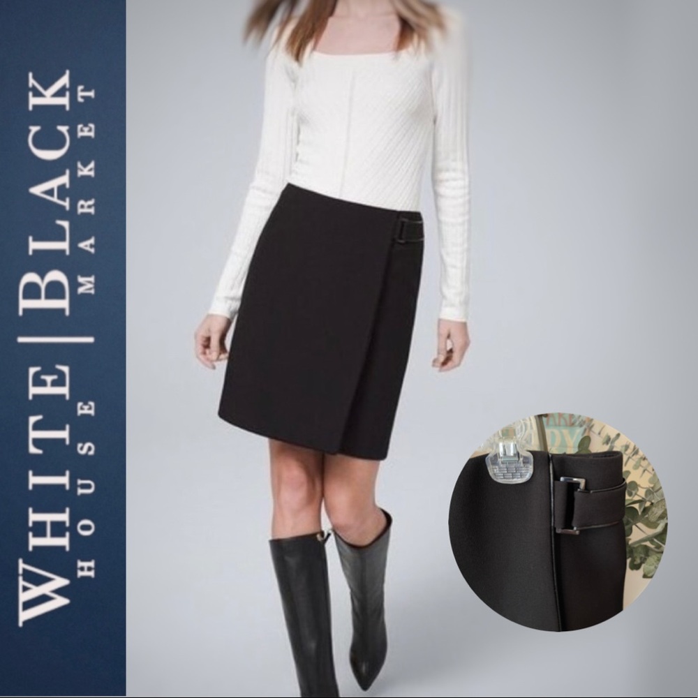 WHBM | Faux Wrap Boot Skirt